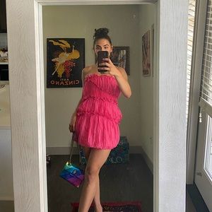 Free People Pink Mini Dress